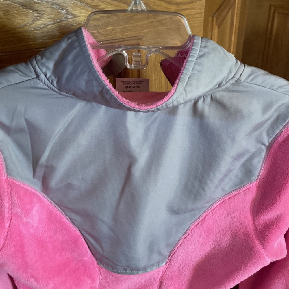 DANSKIN PINK FLUFF JACKET polar fleece jacket used - Picture 4 of 10